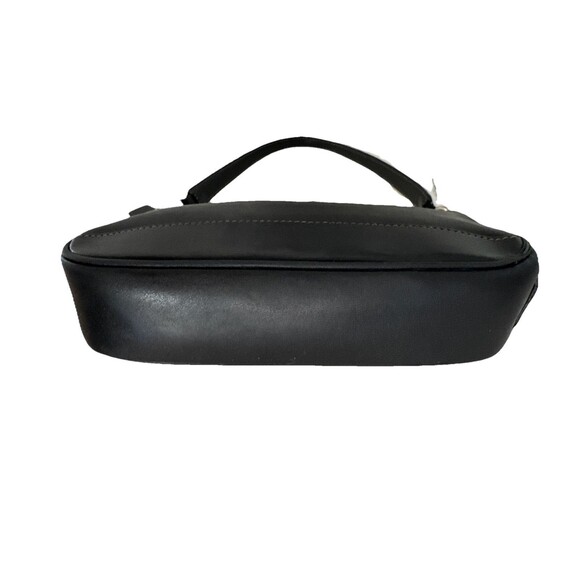 Vintage Coach Hampton Demi Baguette Black Leather Shoulder Bag Wristlet 7785 - Picture 7 of 11